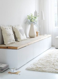 IKEA hack Besta meubel met steigerhout